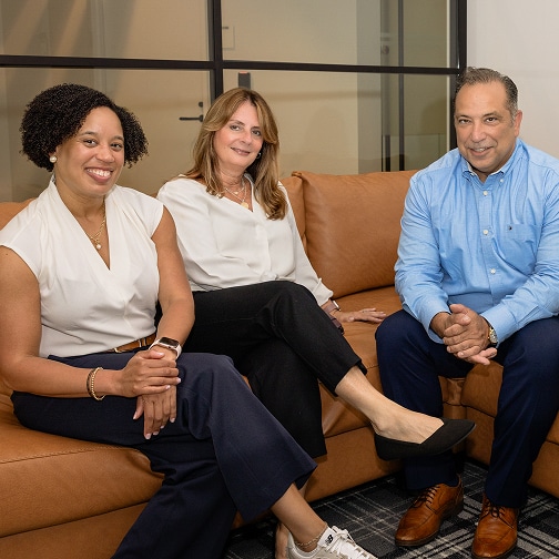 Rezera team on couch